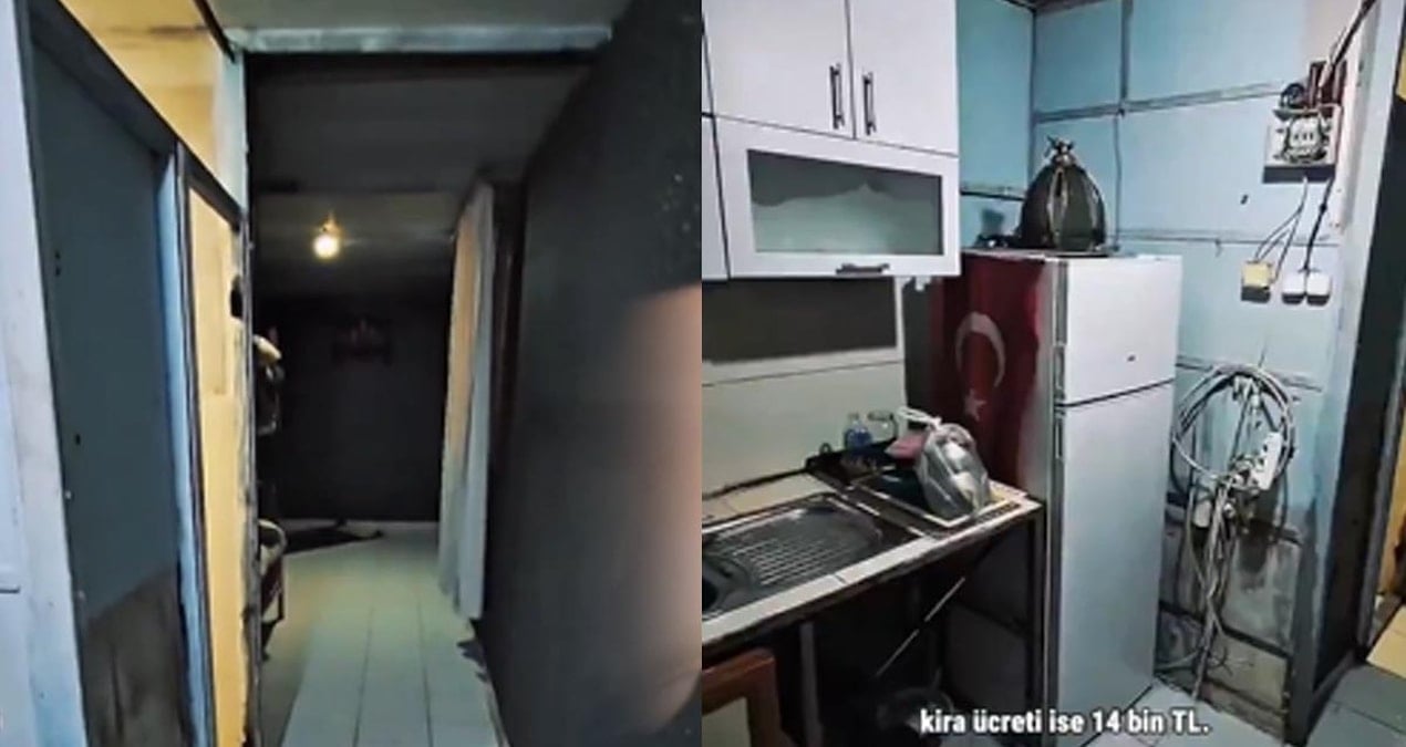 Duvarlarında sünger var, penceresi yok! Bu evin kirası 14 Bin lira