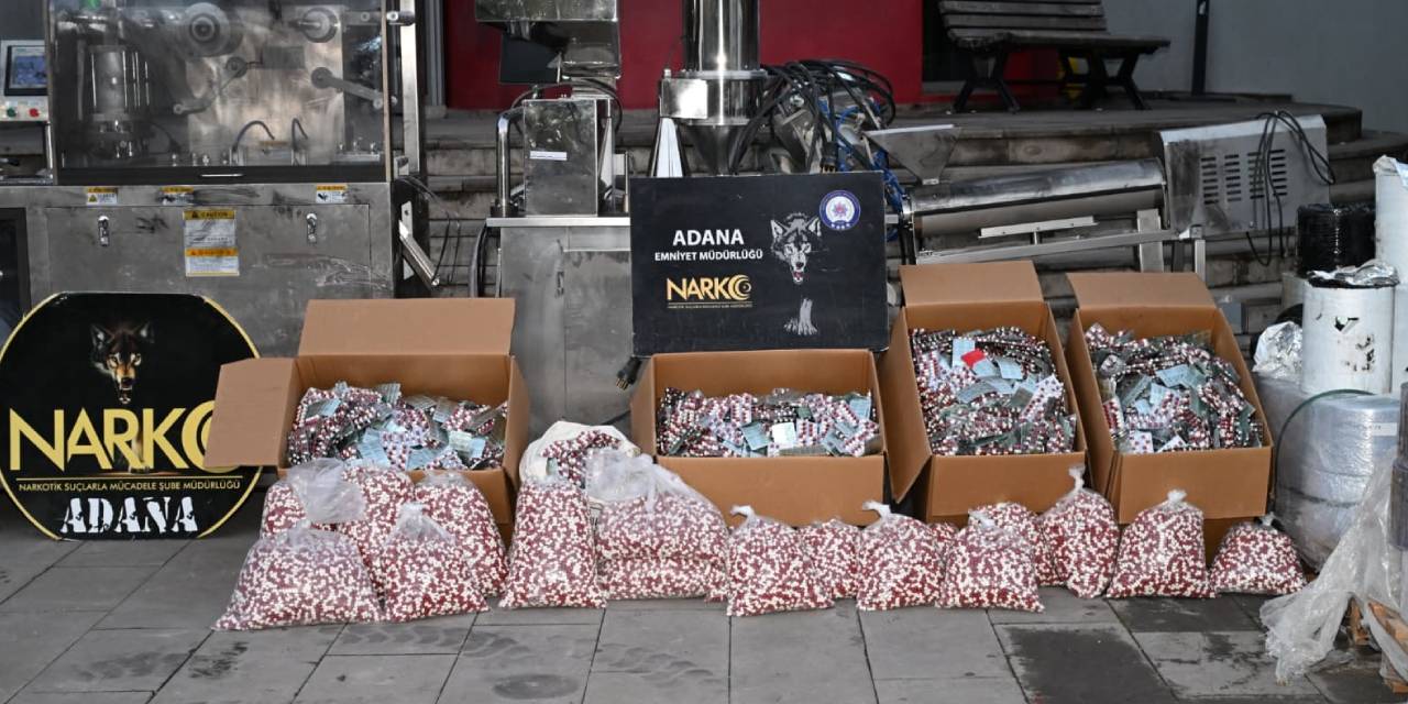 Adana’da uyuşturucu operasyonu: Yüz binlerce hap ele geçirildi