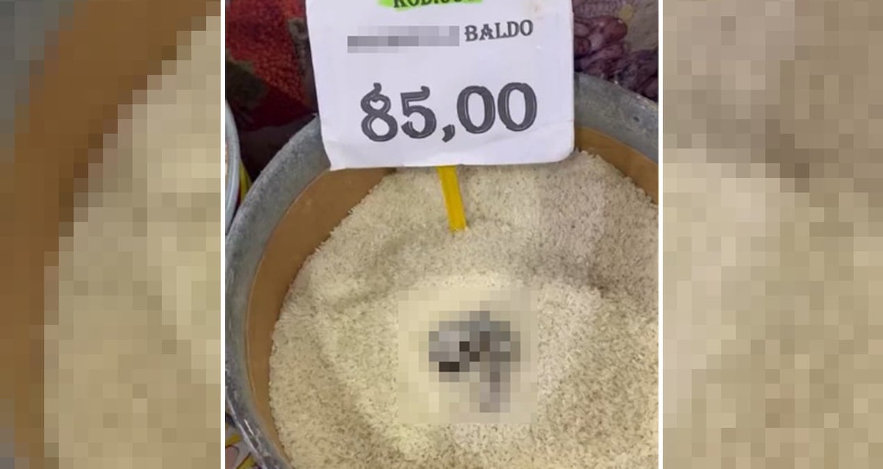 Şok Edici Görüntüler! Açıkta Satılan Pirinçte Kedi Dışkısı Bulundu